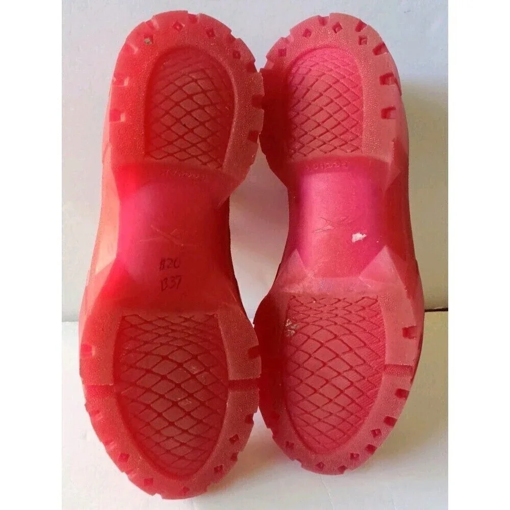 Reebok Cardi B Sneakers Size 5 Red Coated Club C Double Bubble Gum Bottom - Picture 12 of 13